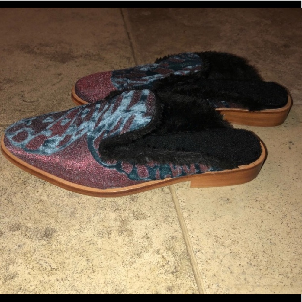 Free People Butterfly Shearling Mules - Picture 2 of 7